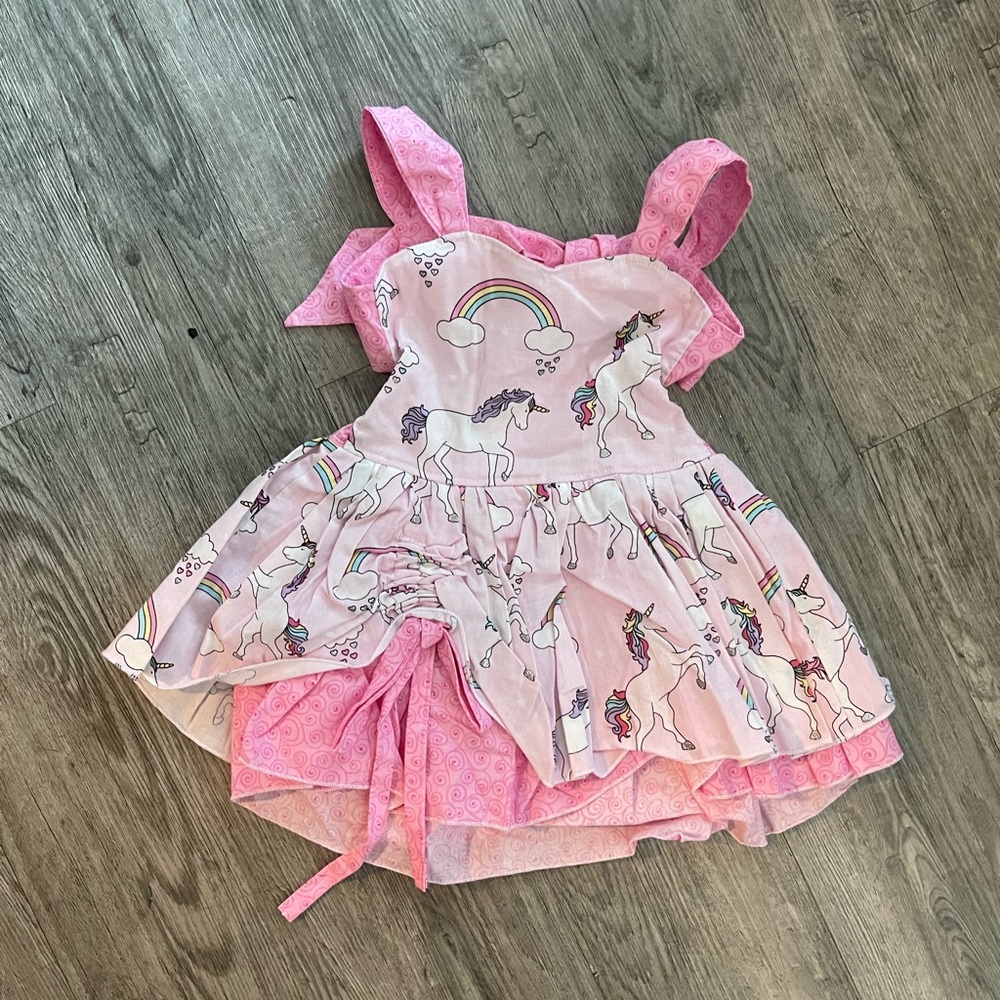 Unicorn girls dress 2T